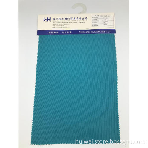 Kualitas Tinggi Kain Biru 175GSM T / C Ribbing